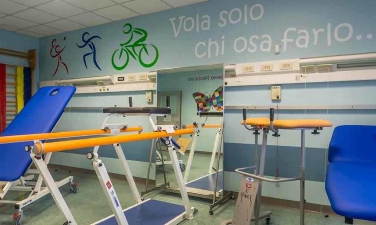 Nuova palestra di riabilitazione fisioterapica nel reparto di Chirurgia Oncologia Ortopedica del CTO